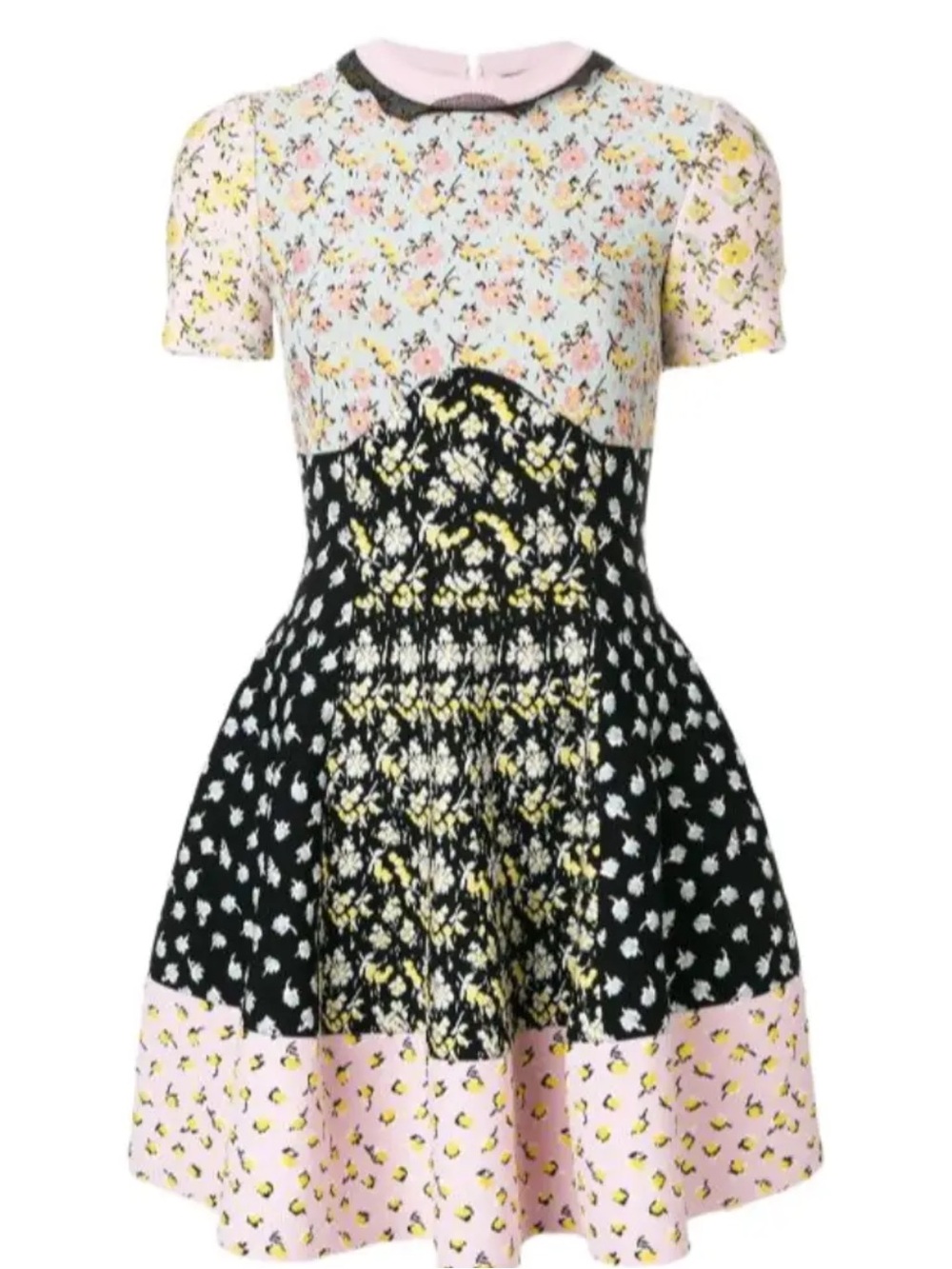 Alexander McQueen Floral Printed Knitted Dress